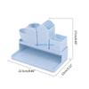 Plastic Stationary Storage Box Multifunctional Combination Pen Holder for Home Bedroom Dormitory Cosmetic Rack D57B
