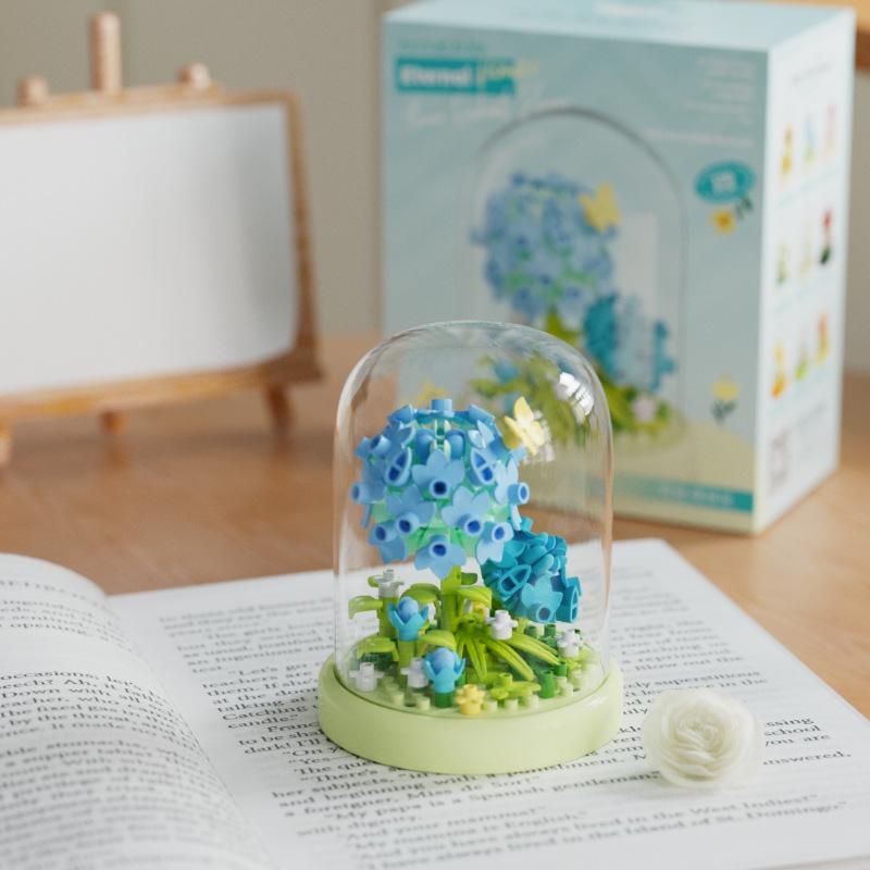 Music Flower Box Compatible Building Blocks Bouquet: Sunflower & Carnation Toy for Children and Teachers