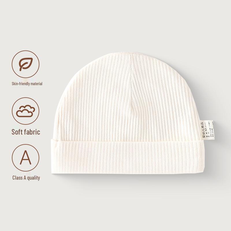 Pure Cotton Baby Hat for All Seasons - Newborn Infant Protective Cap