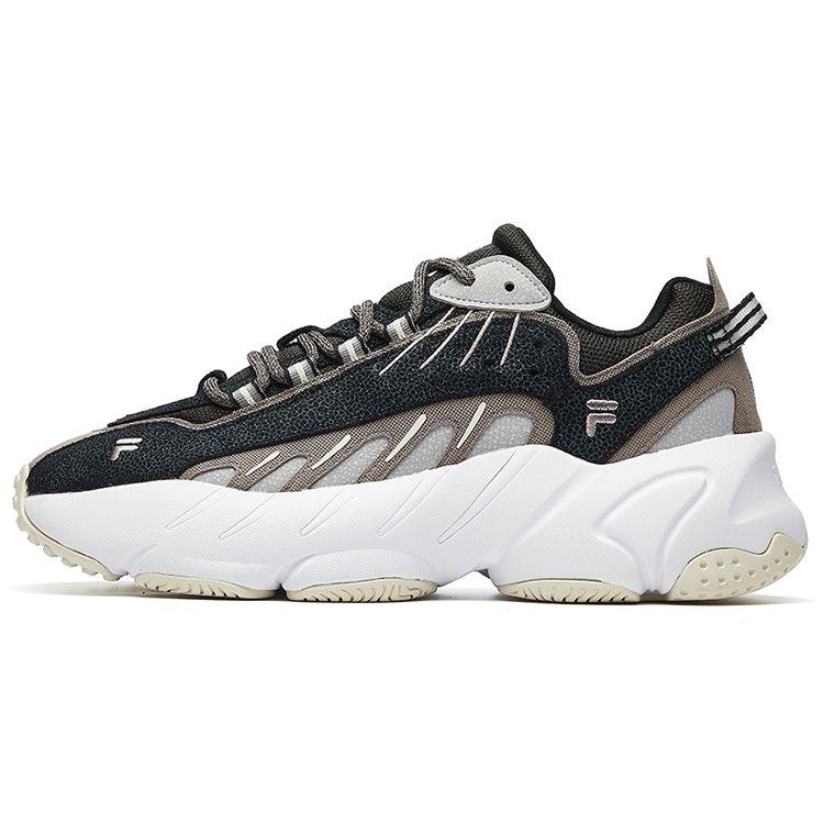 Fila Ade Trendy Fashion Fabric Synthetic Leather Low Top Casual Running Shoes Men Sneakers Brown F12M041107FCB
