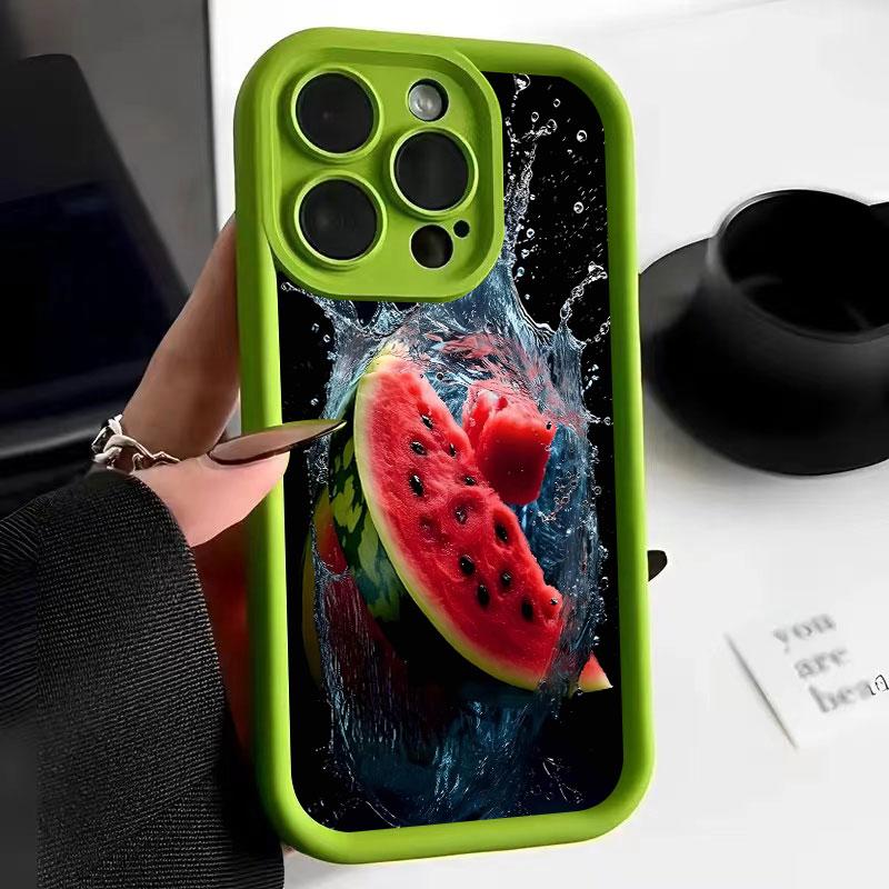 Refreshing and Delicious Watermelon Phone Case For IPhone 16 15 14 11 13 12Pro Max 7 8Plus X XR XS SE Soft Shockproof Back Cover