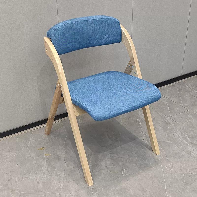 Folding Chair, Wooden Backrest Chair, Solid Wood Dining Chair, Multi-functional Stool, Foldable Chair for Home and Office
