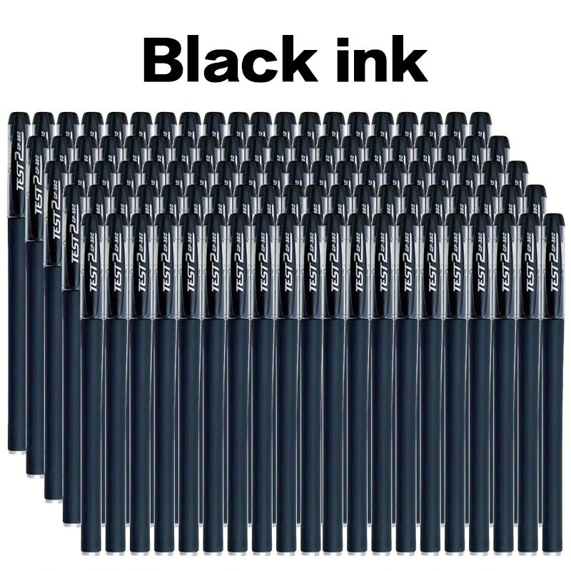 10/100pcs Gel Pen Set 0.5mm Perfect Smooth Writing For Students Exams Office School Supplies Ball-point Pen