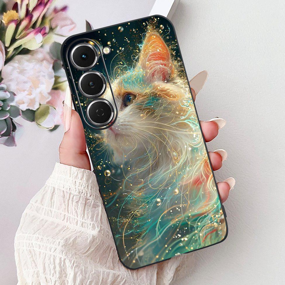 Casing For Tecno Spark 40Pro KM6 Cover For Techno Spark 40 Pro Case Silicone Luxury Butterfly Love Fashion Flowers Cool Painted