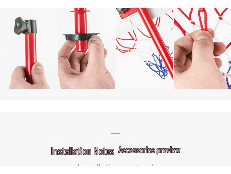 Adjustable Indoor Basketball Hoop with 6 Balls for Kids Ages 3-9