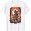 Samurai Holding Jack-O'-Lantern Halloween T-Shirt