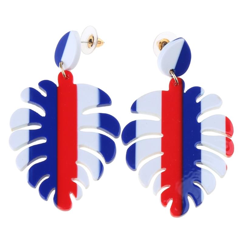 1 Pair Independence Day Earrings American Fourth of July  Clay Stud Patriotic Fashion Earrings Jewelry for Girls 1