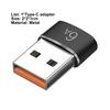Typ-C Adapter Mini 6A Typ-C Buchse Schnellladung zu USB 3 Stecker Konverter