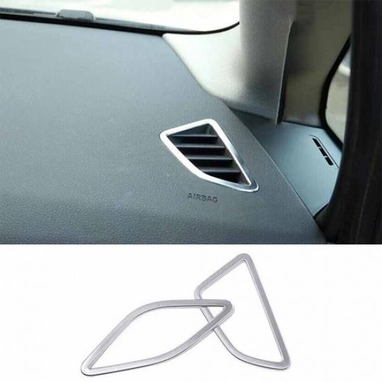 15-19 Matte Silver Car Dashboard Side Outlet Vent Cover For BMW 2 Series Touring
