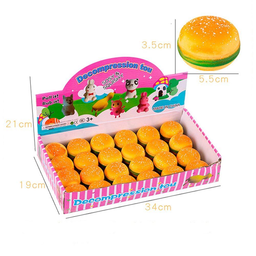 Neues TPR Quetschspielzeug Hamburger Langsam Rückprall Fidget Spielzeug Leckeres Essen Stressabbau Simulation Hamburger
