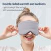 Korean Style Ice Silk Eye Mask Adjustable Warm Cool Dual Use Breathable Sleep Mask for Travel And Comfortable Light Blocking