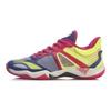 Li Ning Hawk Eagle 4 Fabric TPU Shock Absorbing Non-Slip Wear-Resistant Lightweight Breathable Low-Top Badminton Shoes Women Sneaker AYAR006-1