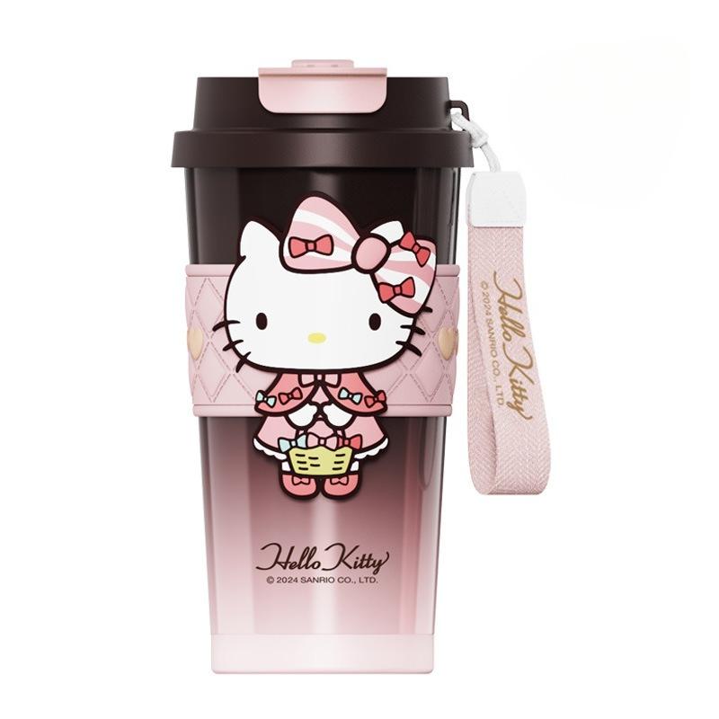 XW Sanrio Thermal Bottle Coffee Mug 520ml 900ml Hello Kitty Thermos Cup Keep Cold Portable 316 Stainless Steel Vacuum Flasks