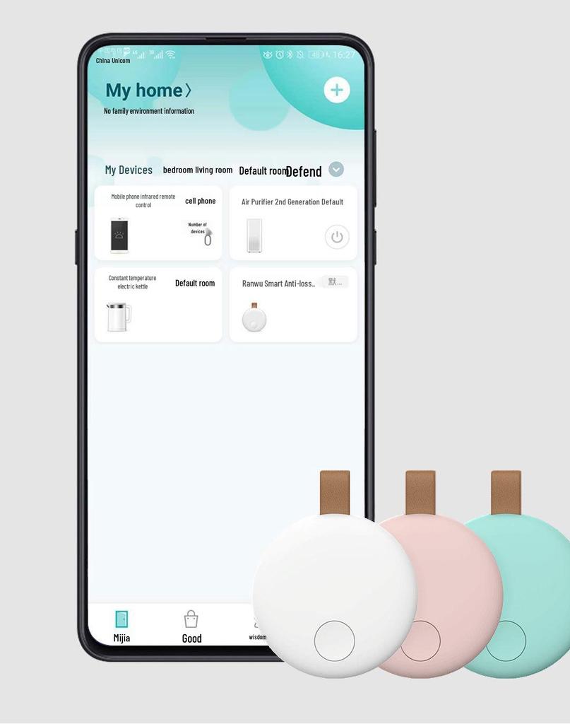Ranwu Smart Keychain: Compact Phone & Key Locator, Anti-Loss Device, Item Tracker, Reminder