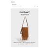 Suede Niche Boho Fringe Phone Bag American Ethnic Style Matte Mini Shoulder Crossbody Purse