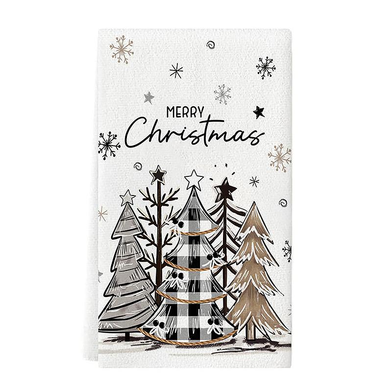 Christmas Decorations Christmas Gifts Ultra-fine Fiber Handkerchiefs Hand Towels Highly Absorbent Towels Practical 40*60cm