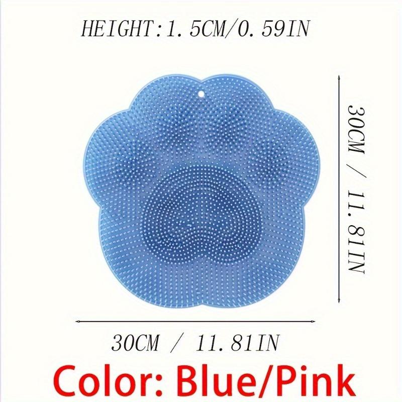 1pc Silicone Mat for Scrubbing Feet And Back - Slip-Resistant, Easy To Clean Bath Massage Pad Designed for Better Exfoliation And Relaxation