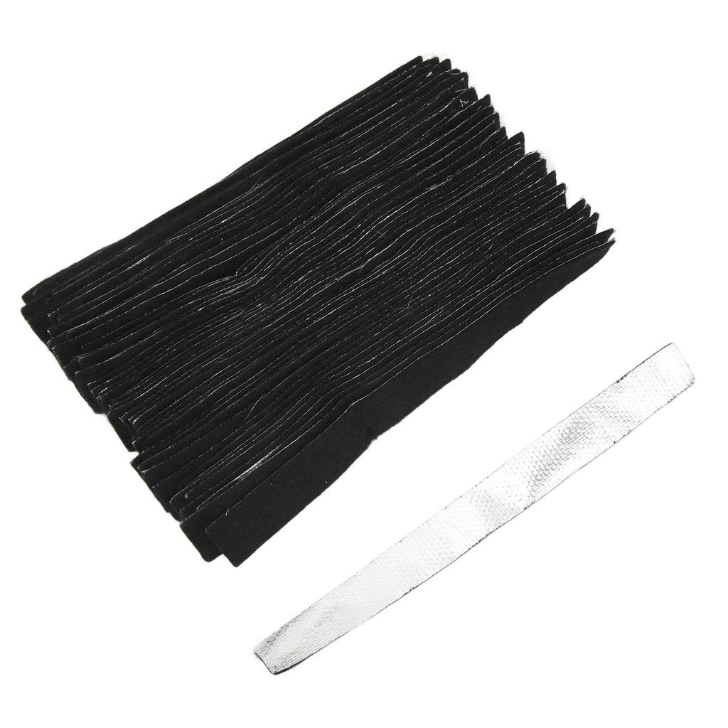 50pcs Incense Burner Ash Catcher Pads Long Strips Heat Insulating Cotton Fireproof Incense Burner Pads