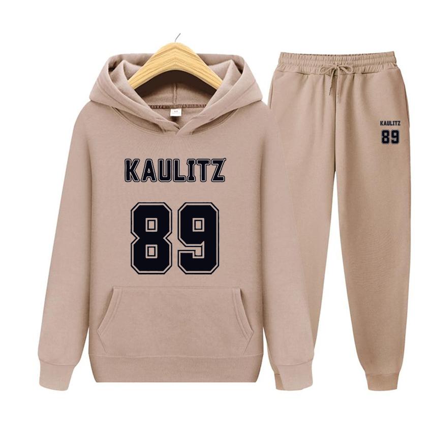 

Женский костюм с капюшоном, группа рэпера Kaulitz 89, женская толстовка с капюшоном, осенняя мужская толстовка с капюшоном + брюки, комплект из двух предметов, толстовка с капюшоном 3XL