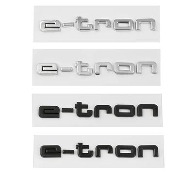 2026 Auto 3D ABS E-tron Lettere Baule Logo Emblema Decalcomanie Adesivo Per AQ1 e tron 30 40 50 55 Q2 Q4 Q5 Q8 Quattro Accessori