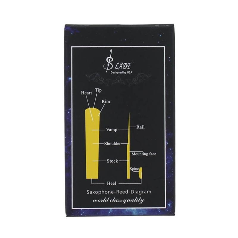 1PC Alto Sax Saxophone Reeds Black 2.5 Reed Alto Saxophone Reeds 2-1/2 Reed Strength 2.5 for Clarinet Soprano Alto Sax