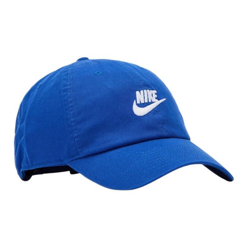 Nike Cotton Fabric Baseball Caps Unisex Royal Blue Casual FB5368-480