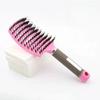 Women Magical Brush Detangler Detangling Boar Bristle Hair Brush Arched Design