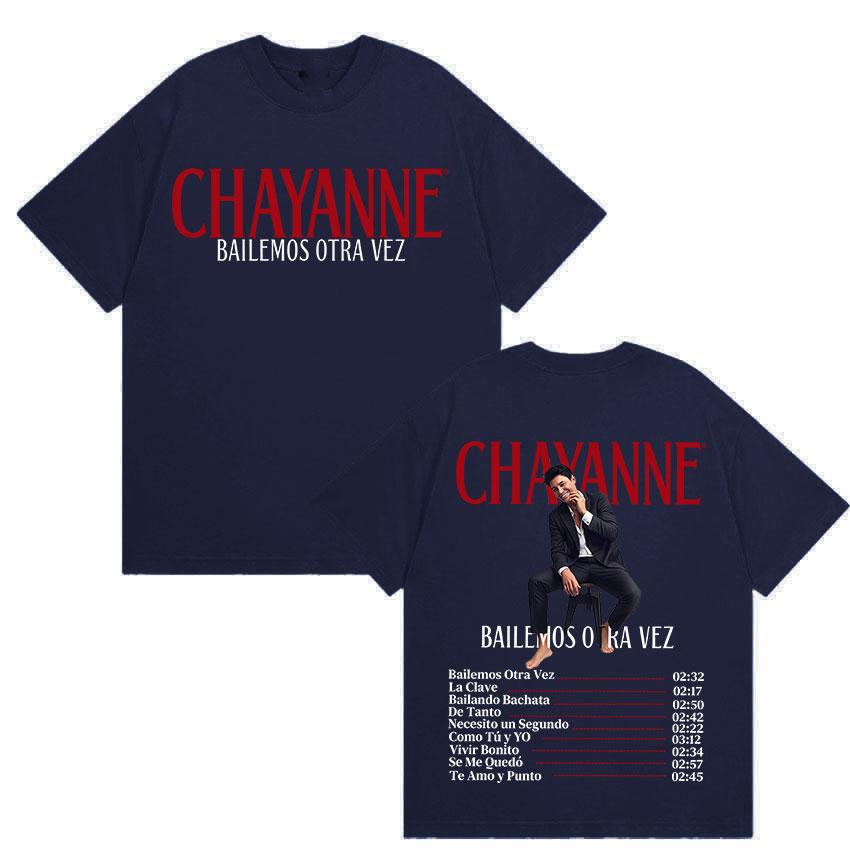 Chayanne Bailemos Otra Vez Tour 2025 Summer New Album 100 Cotton Printed Tshirts Hip Hop Oversized Vintage Hot Sale Streetwear