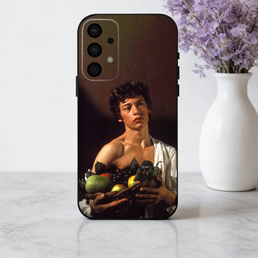 Art C-Caravaggio P-Paintings phone Case For Samsung Galaxy A73,A72,A71,A70,A53,A52,A51,Others Soft Black Shell
