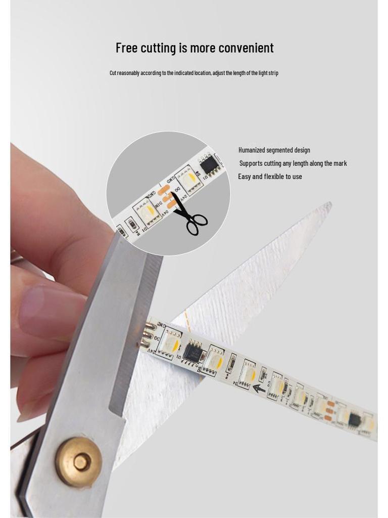 RGBW LED Strip Light: High CRI, Waterproof, 24V/12V, Outdoor, High Brightness for KTV and Stage Lighting.