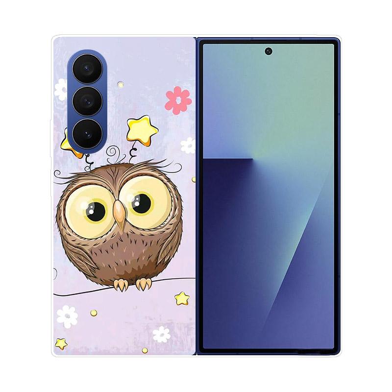 For Samsung Galaxy Z Fold 7 5G Phone Case Cover Transparent Back Protective Shell Coque For Samsung Z Fold7 Clear Hard PC Fundas