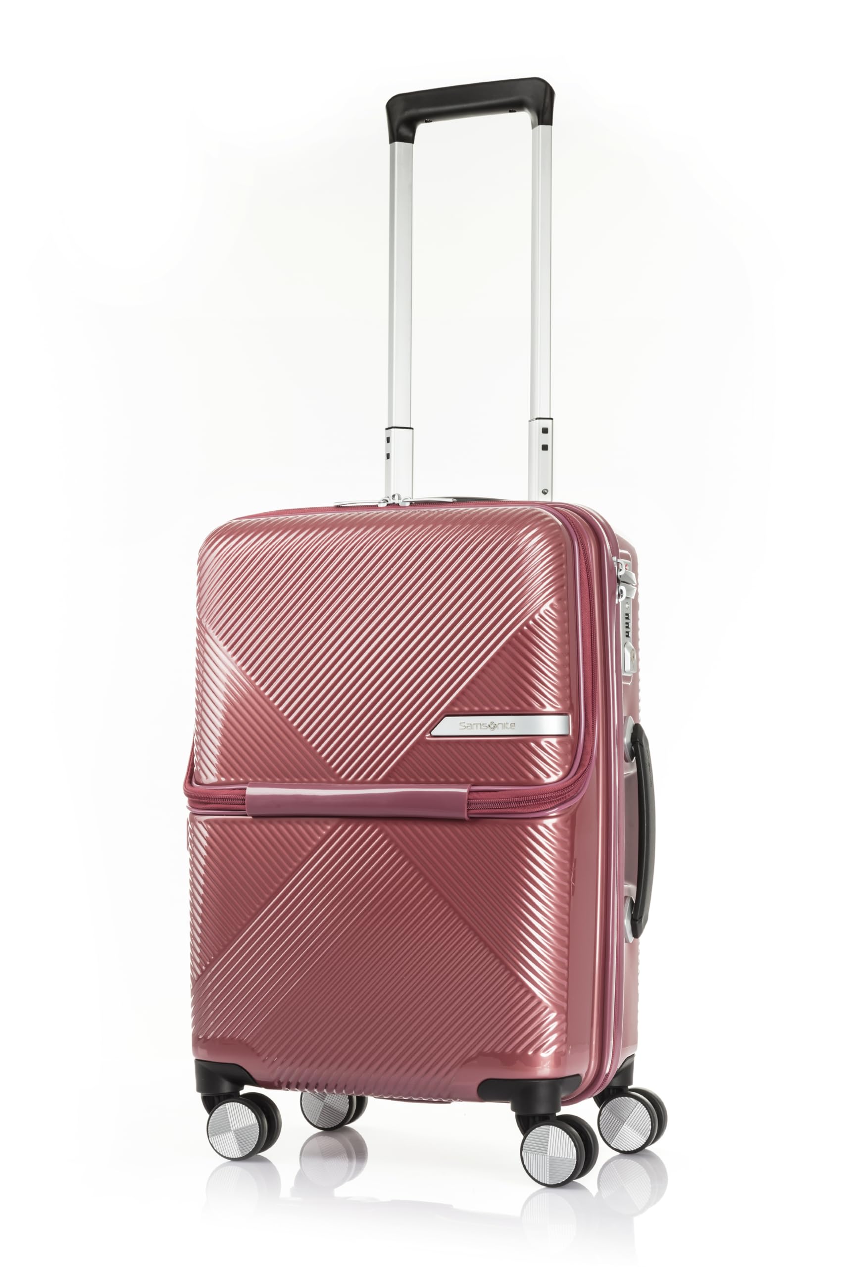 

Рожева валіза [Samsonite], ручна поклажа, Volant, ручна поклажа, розширювана, тільки, розширювана, легка, замок, 1-3 ночі/4-6 рожевий