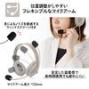 PLUS Earphones Jibuniro Large headset that can be used as a Gray command, TW-HS001 428-801