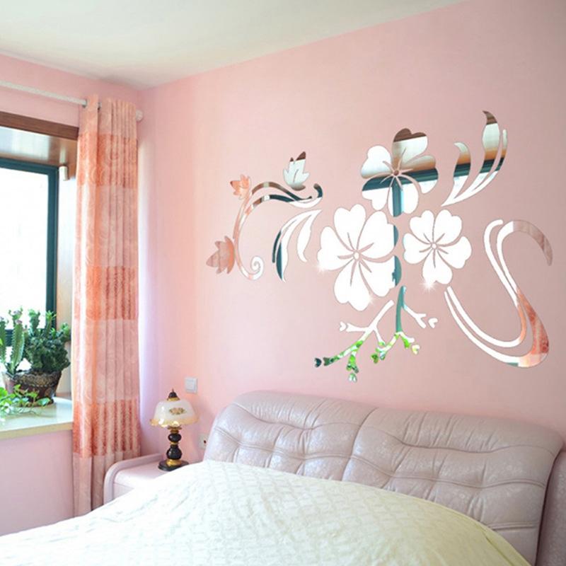 Lightweight Mirror Sticker Wall Acrylic Mural Decal Wardrobe Decoration