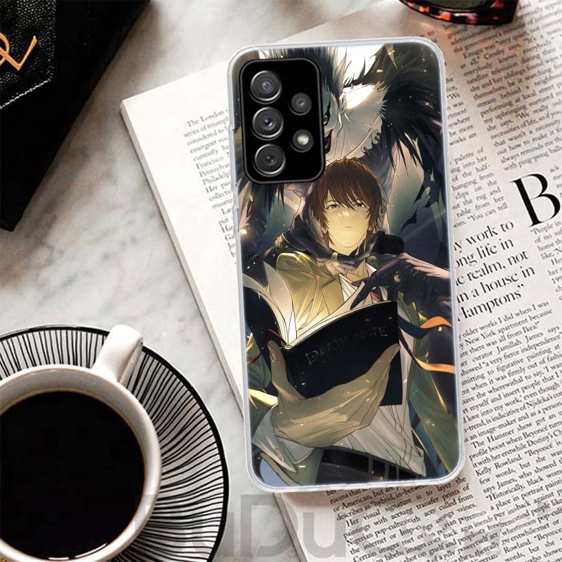 N-Note D-Death Yagami Light Phone Case For Samsung A17 A16 A26 A36 A56 A15 A14 A13 A55 A54 A53 A35 A34 A33 A25 A24 A23 A05S A04S