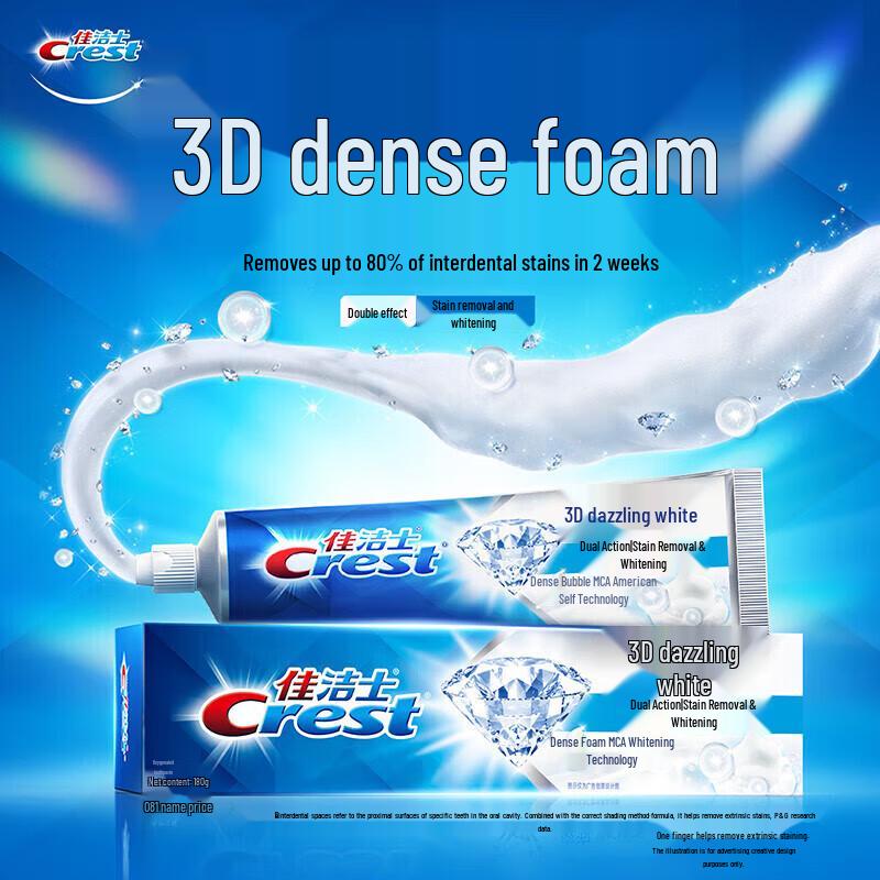 Crest 3D White Dual Action Whitening Toothpaste