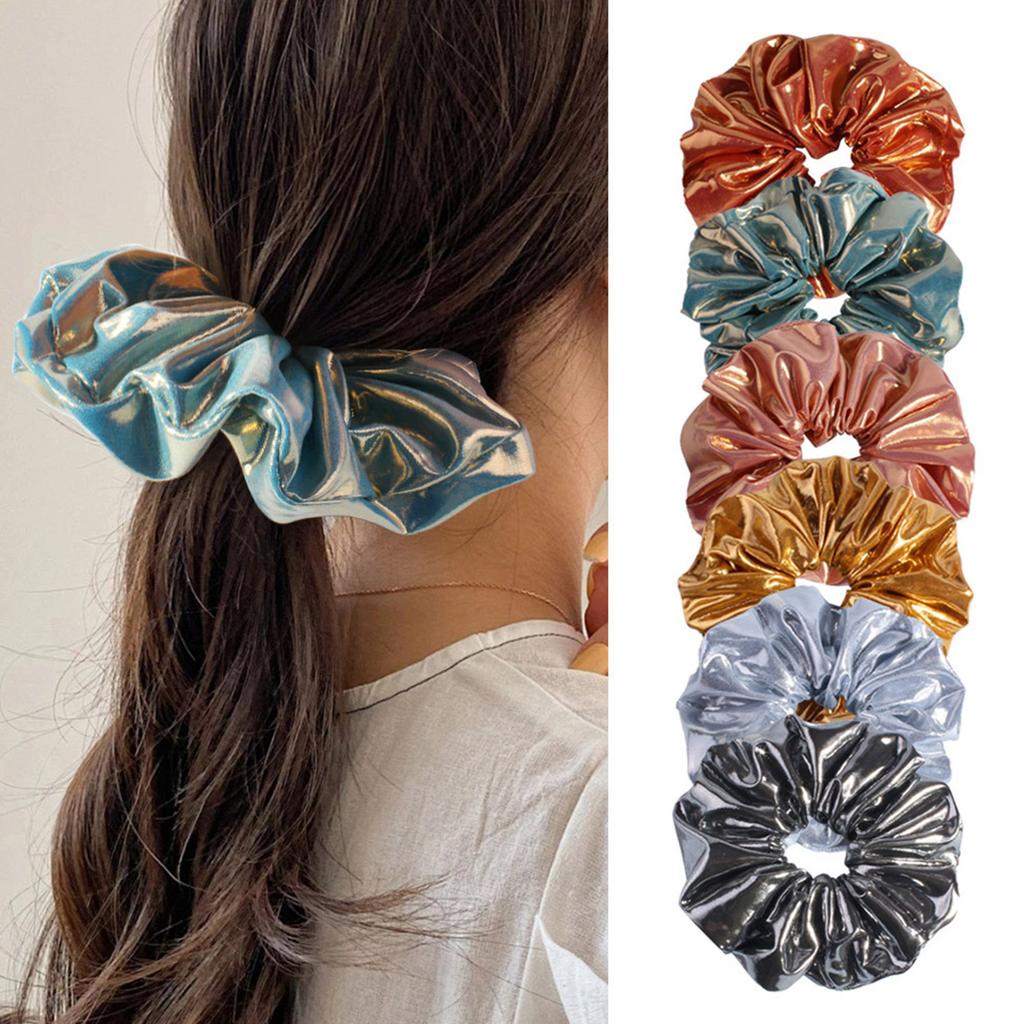 Elegant Black Hair Scrunchie Comfortable Hair Holder Elastic Hair Tie For Various Hairstyles And Outfits For Daily Wear