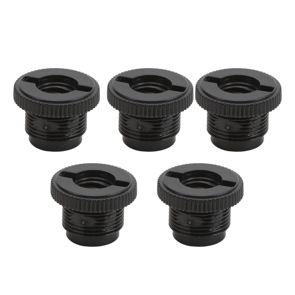 5Pcs Plastic 38in Female To 58in Male Screw Adapter for Mounts Boom Arms Microphone Stands
