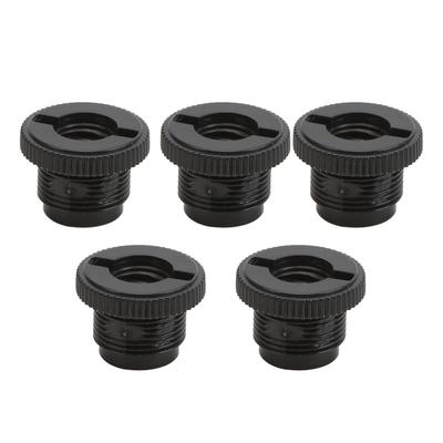 5 ks Plastový 3/8" vnitřní na 5/8" vnější šroubový adaptér pro držáky, studiová ramena, mikrofonní stojany