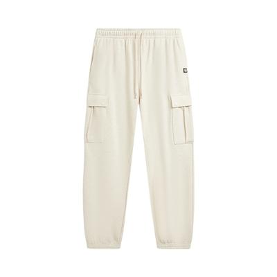 Li Ning Badfive Unifarbene Mittelhohe Kordelzug Vielseitige Gestrickte Sporthosen Herren Hosen AKLW011-1