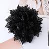 Large Flower Hair Claw Clip For Women Non Slip Fabric Hairpin For Ponytail Bun Updo Styling Accessories Durable Everyday Use