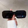 Retro Small Rectangle Punk Sunglasses for Women Fashion Vintage Men Traveling Ins Brand Design Trends Shades Eyewear