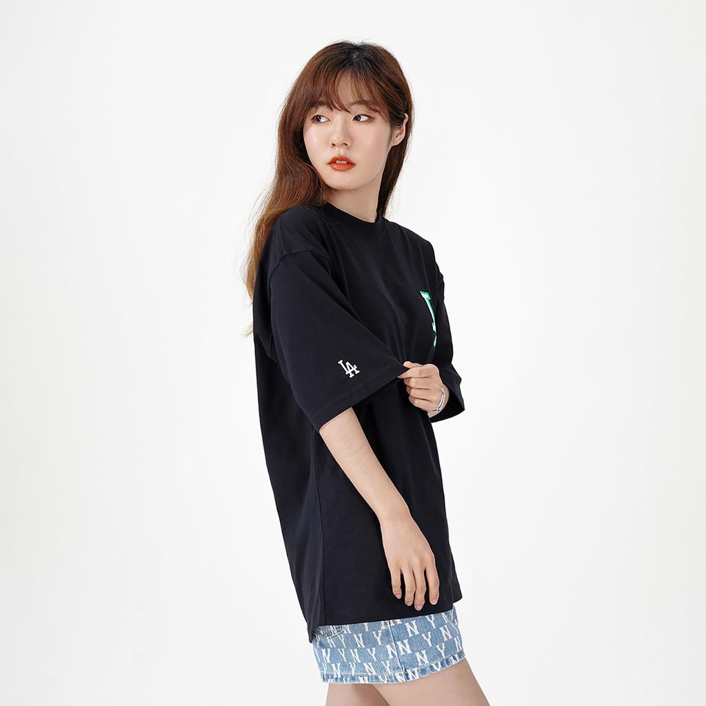 New MLB SS22 Set In Sleeve T Shirt Unisex Black 3ATS41023-07BKS