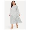 Tooxika Autumn New Women's Clothing Large Size Floral Dress Women's Long Sleeve Loose Bottoming Skirt