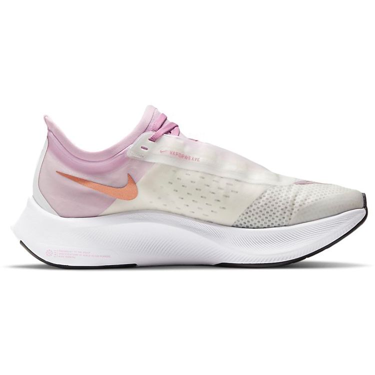 Nike Zoom Fly 3 White Light Arctic Pink Bronze Women Sneakers Black Metallic-Red-Bronze AT8241-103