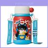 Caneca Térmica de Viagem Infantil com Canudo e Cordão de Transporte Para Escola e Uso ao Ar Livre