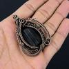 Black Tourmaline Pendant Gemstone Jewelry, 999 Copper Wire Wrapped Pendant, Handmade Amazing Pendant Jewelry