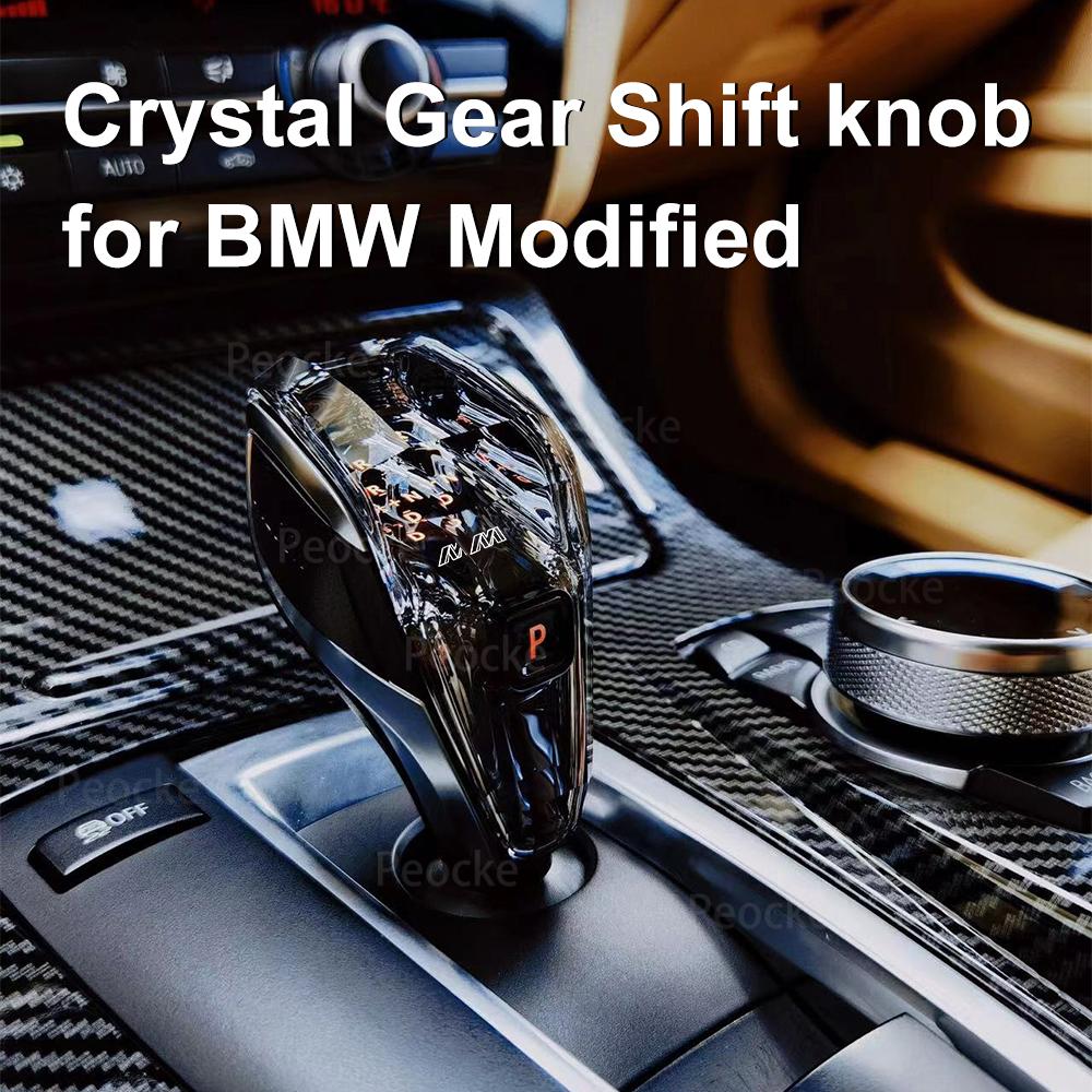 Crystal Gear Shift Knob Short Rod Type For BMW F33 F34 F36 F26 F20 F30 F22 F23 iX3 G08 G12 G32 G02 F18 F10 G30 Gearbox Handle