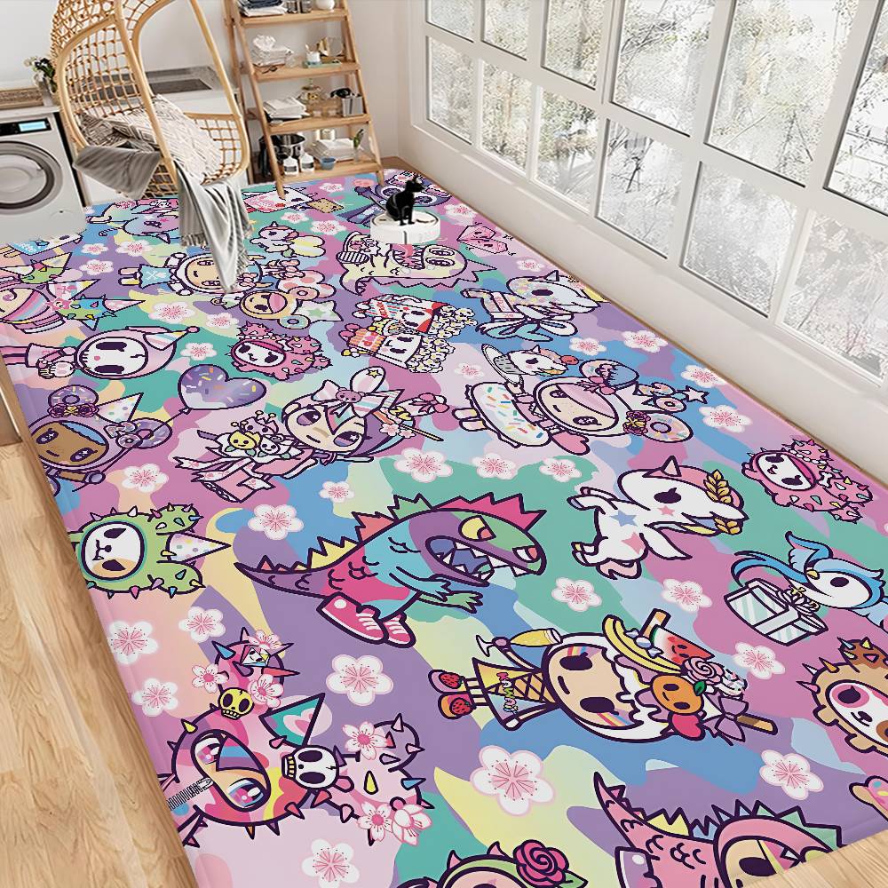 Cartoon T-Tokidoki Floor Mat Rectangle Anti-slip Home Soft Badmat Front Door Indoor Outdoor Mat Hotel Decor Mat
