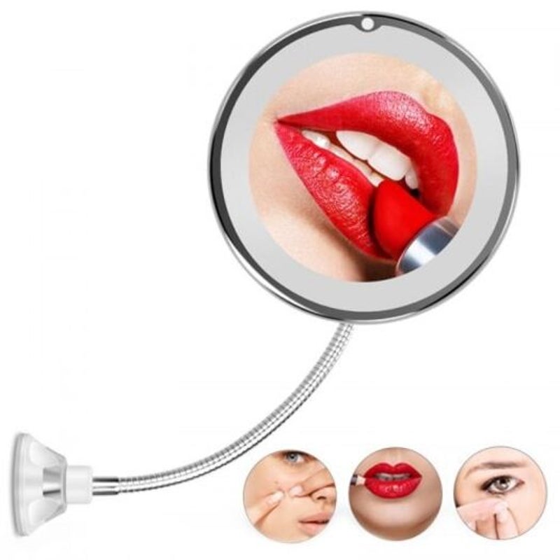 Makeup Mirrors Led Makeup Mirror 10X Magnifying Silver